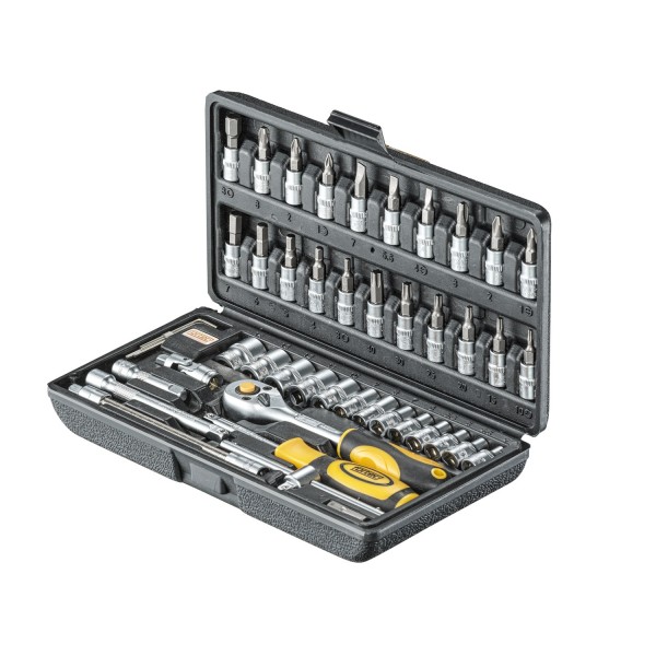 Steckschlüsselsatz Fortec 1/4 Zoll, 46-teilig