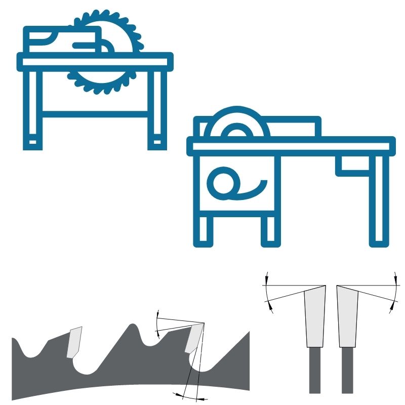 HM Universal - Kreissägeblätter mit Abweiser