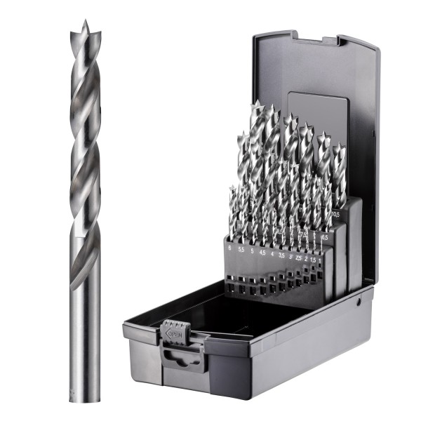 Holzbohrer-Satz HSS-G 25-teilig
