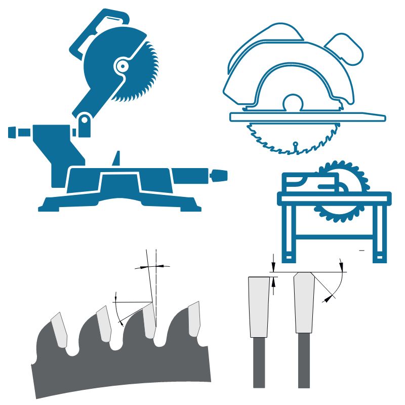 HM Kreissägeblätter Alu negativ