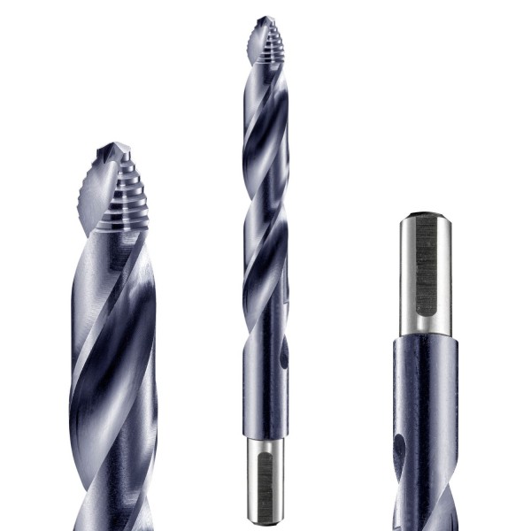 Spiralbohrer HSSE-Co5, TiAlN Stufenspitze & reduz. Schaft